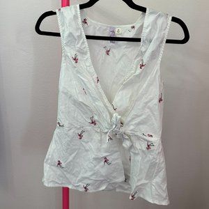 ALYA FLAMINGO SLEEVELESS‎ TOP